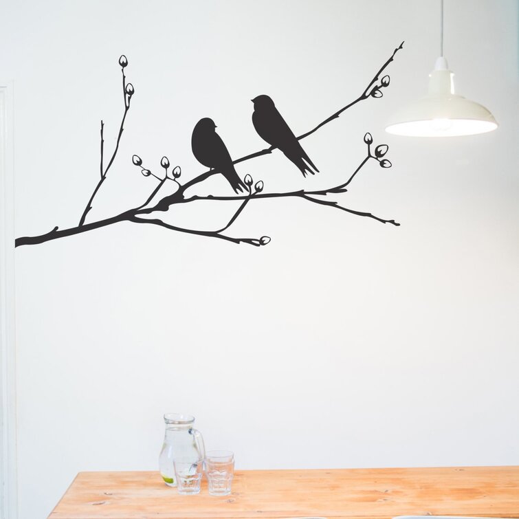 East Urban Home Wandtattoo Vogel auf einem Ast | Wayfair.de